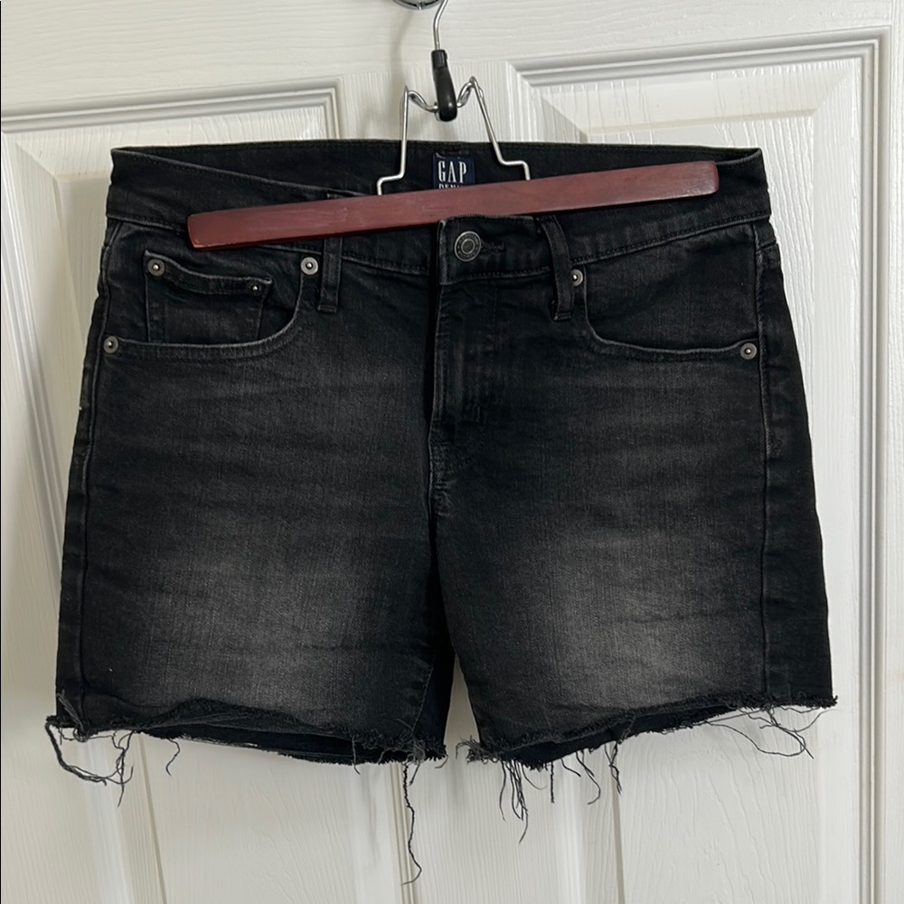 GAP Charcoal Denim Cutoff Shorts